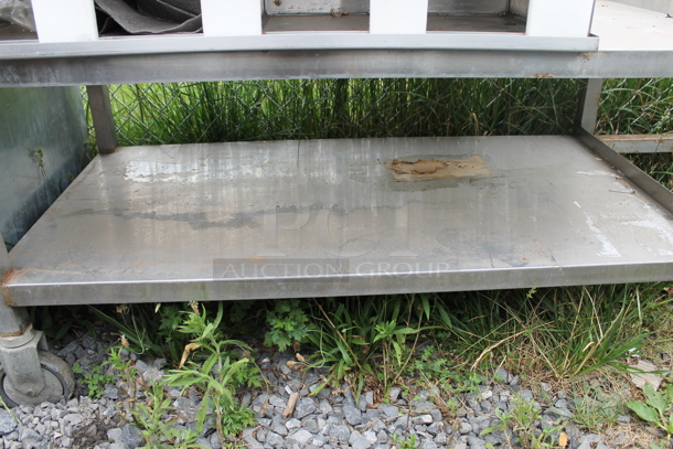 Stainless Steel Table w/ Under Shelf on Commercial Casters.  - Image 4 of 9
