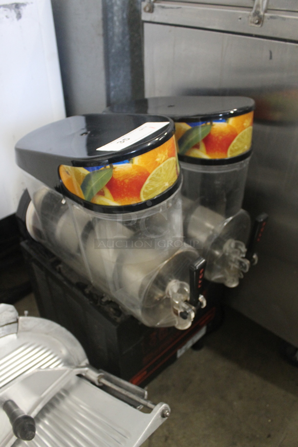 Ugolini WHT 2 UL BL Stainless Steel Commercial Countertop 2 Hopper Slushie Machine. 115 Volts, 1 Phase. Tested and Working! - Image 2 of 4