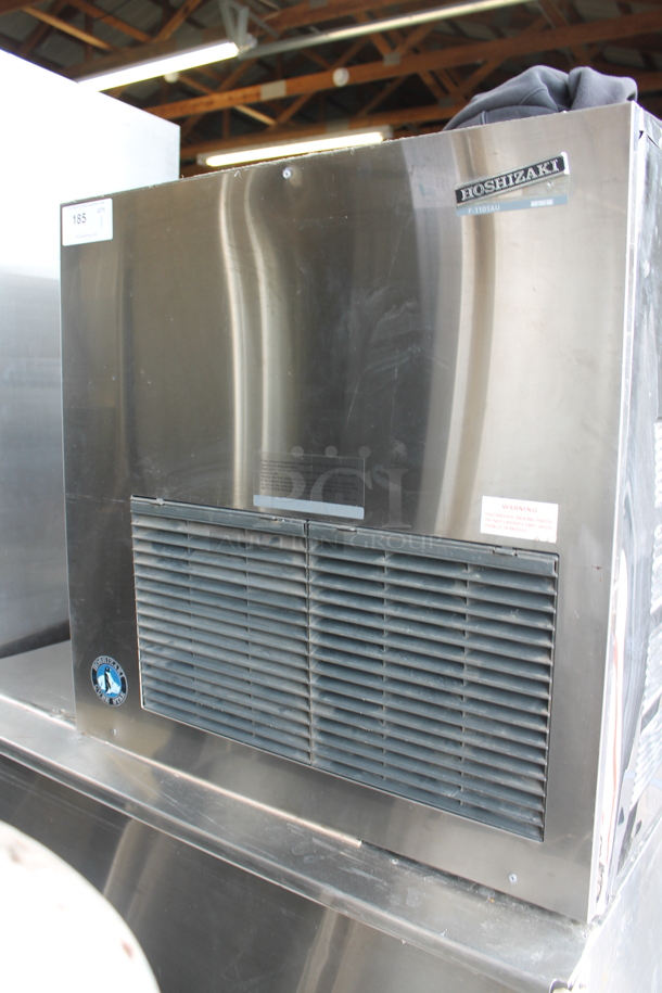 Hoshizaki F-1101AU Stainless Steel Commercial Ice Machine Head on Commercial Ice Bin. 230/240 Volts, 1 Phase.  - Image 2 of 9