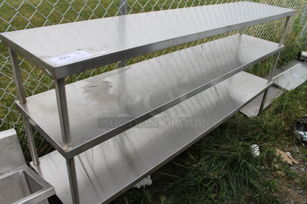 BRAND NEW SCRATCH AND DENT! Stainless Steel Commercial 3 Tier Shelving Unit. - Image 1 of 4