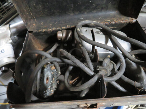 One Metal Tool Box With  - Image 2 of 2