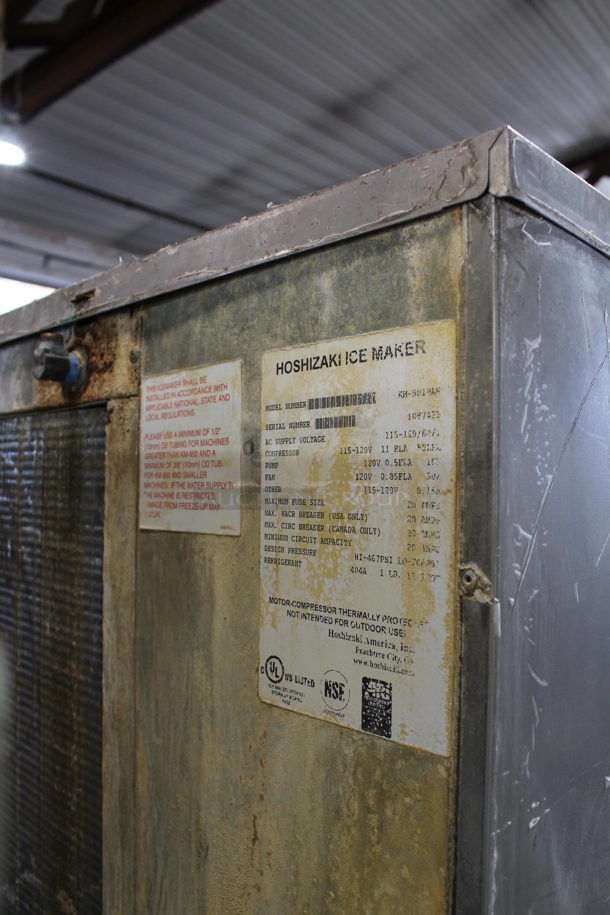 Hoshizaki KM-501MAH Stainless Steel Commercial Ice Head on Commercial Ice Bin. 115-120 Volts, 1 Phase. - Image 7 of 7