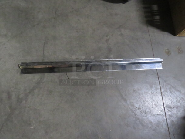 One 36 Inch Stainless Steel Ticket Rail. - Image 1 of 1
