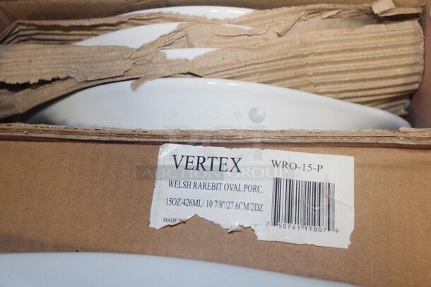 NEW IN BOX! 1 Box (12 Count) Vertex 10 7/8" Welsh Rarebit Dishes. 12X Your Bid!  - Image 2 of 2