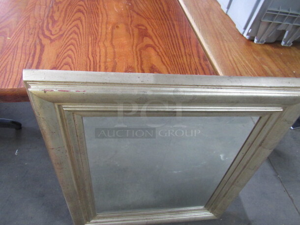 One 28.5X32.5 Framed Mirror. - Image 4 of 4