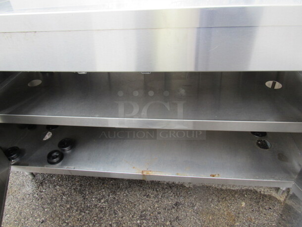 One Stainless Steel 2 Door Cabinet With 2 SS Under Shelves. 60X25X40 - Image 2 of 2