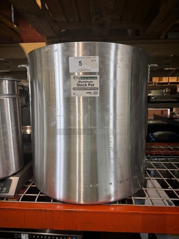 Choice 160Qt. Heavy Duty Aluminum Stock Pot, Brand New! - Image 1 of 6