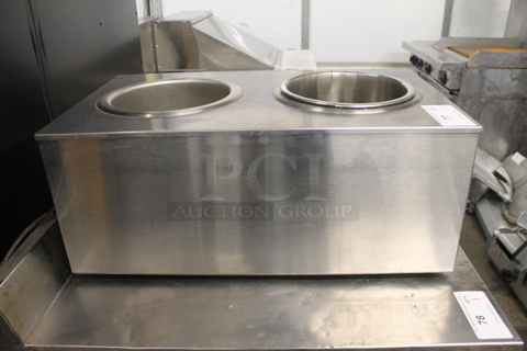 Hatco SW2-7QT Stainless Steel Commercial Countertop 2 Well Food Warmer. 120 Volts, 1 Phase. Tested and Working!