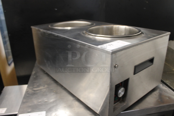 Hatco SW2-7QT Stainless Steel Commercial Countertop 2 Well Food Warmer. 120 Volts, 1 Phase. Tested and Working! - Image 3 of 5