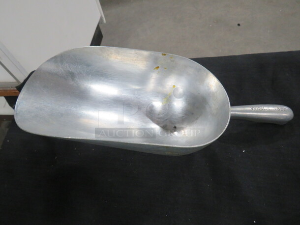 One Aluminum 38oz Scoop. - Image 1 of 1