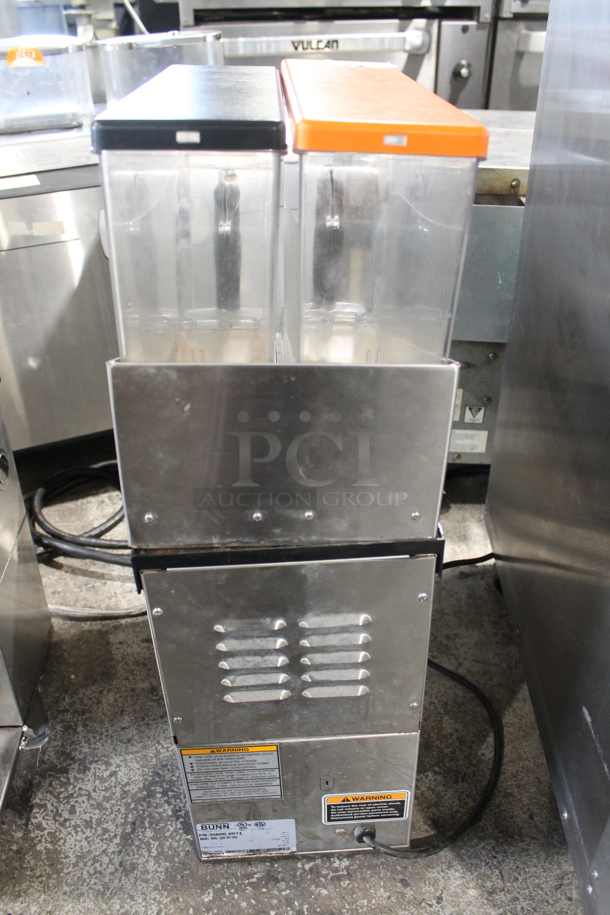 2011 Bunn MHG Stainless Steel Commercial Countertop 2 Hopper Coffee Bean Grinder. 120 Volts, 1 Phase. Tested and Working! - Image 6 of 7