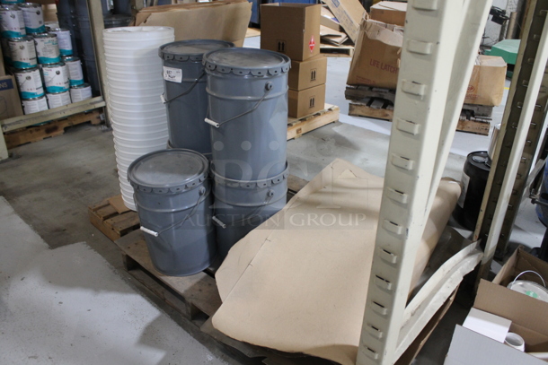 ALL ONE MONEY! TWO PALLET LOT of Various Items Including Gray Buckets and White Lids. BUYER MUST REMOVE. - Image 3 of 3