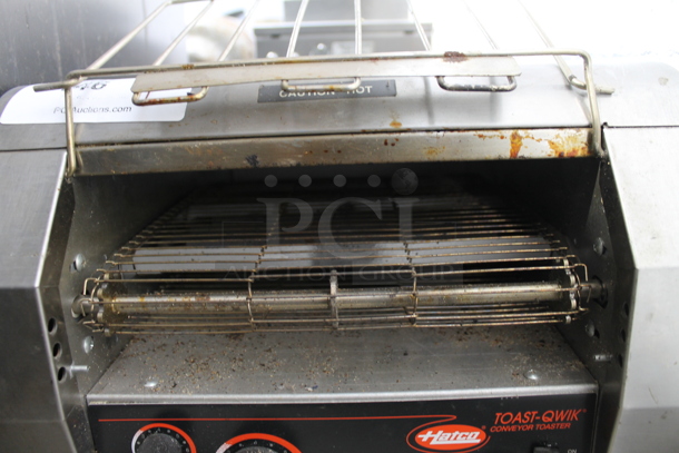 Hatco TQ-400 Stainless Steel Commercial Countertop Electric Powered Toast Qwik Conveyor Toaster Oven. 208 Volts, 1 Phase.  - Image 4 of 5