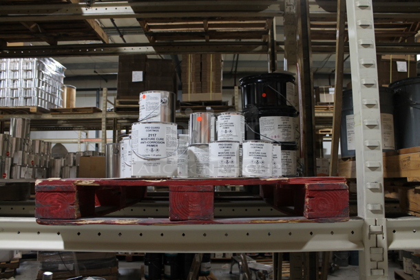 ALL ONE MONEY! FOUR PALLET LOT of Various Items Including Moisture Cure Anti Corrosion Primer and Pro Guard Hypalon Rubber Coating. BUYER MUST REMOVE. - Image 3 of 9