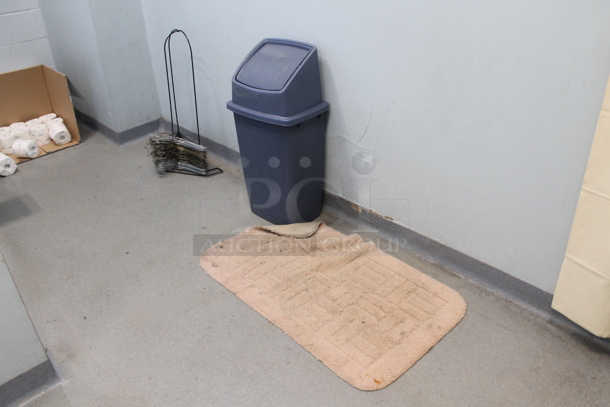 ALL ONE MONEY! ROOM LOT of Various Items Including Trash Can, Grab Bars, Toilets, Stalls, Lockers and Mirror. BUYER MUST REMOVE. - Image 8 of 12