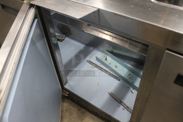 2013 Delfield 4472N-30M-M479 Stainless Steel Commercial Prep Table on Commercial Casters. 115 Volts, 1 Phase. Tested and Powers On But Does Not Get Cold - Image 6 of 8