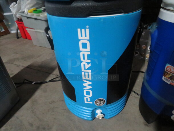 One Powerade Drink Dispenser. 