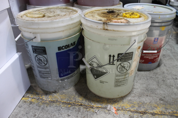 7 Buckets of Cleaner Including Ecolab Phase 1 Detergent. 7 Times Your Bid! - Image 3 of 4