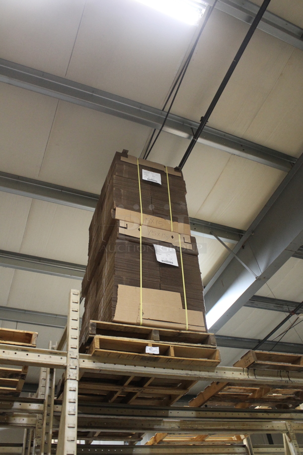 ALL ONE MONEY! PALLET LOT of BRAND NEW Cardboard Boxes and Three Extra Pallets. BUYER MUST REMOVE. - Image 2 of 3
