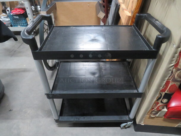 One 3 Shelf Poly Cart. 31X16X38