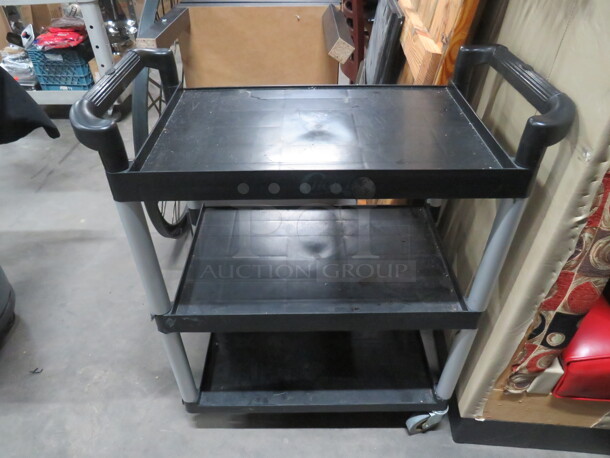 One 3 Shelf Poly Cart. 31X16X38 - Image 1 of 1
