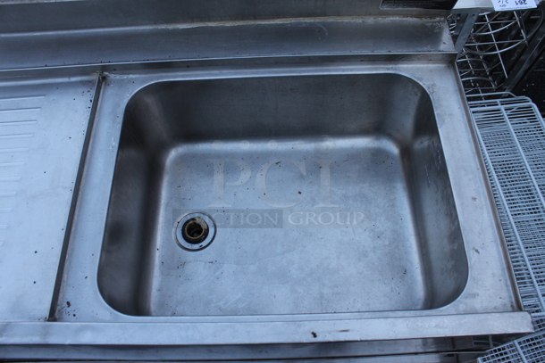 Stainless Steel 3 Bay Bar Sink w/ Dual Drain Boards, Right Side Ice Bin, 2 Speedwells, Faucet and Handles. Bays 12x14x9.5 - Image 3 of 7