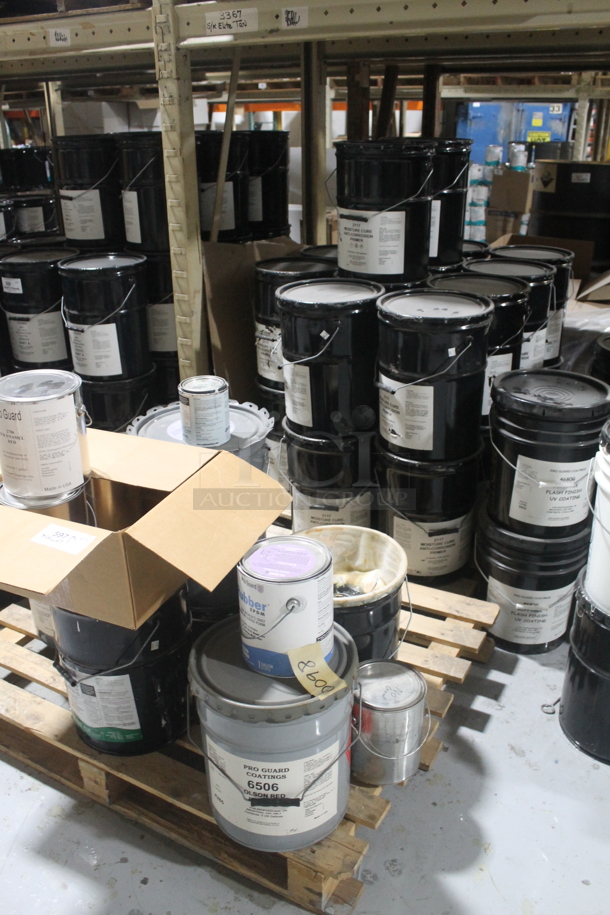 ALL ONE MONEY! TWO PALLET LOT of Various Items Including Poly Buckets Including Liquid Rubber. BUYER MUST REMOVE. - Image 5 of 5