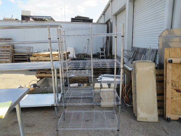 One Metro Shelf With 4 Shelves. 36X18X62 - Image 1 of 1