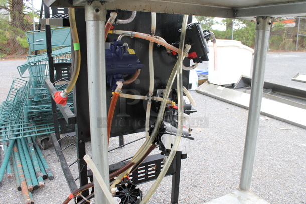 Black Metal Soda Rack w/ 5 Soda Pumps. - Image 5 of 5