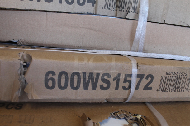 BRAND NEW SCRATCH AND DENT! Regency 600WS1572 18 Gauge Stainless Steel 15" x 72" Solid Wall Shelf - Image 2 of 3