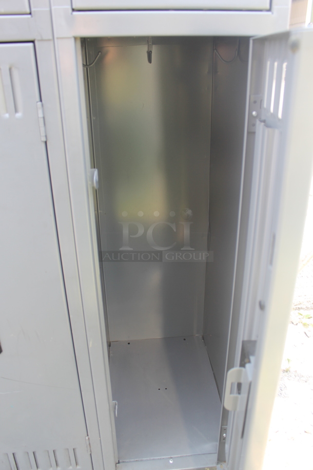 2 Tier Gray 6 Door Locker - Image 10 of 10