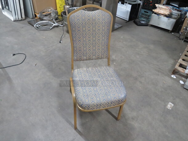 Metal Stack Chair With Cushioned Seat And Back. 5XBID