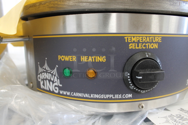 BRAND NEW SCRATCH AND DENT! Carnival King 382CMPT16A Stainless Steel Commercial Countertop 16" Crepe Maker. 120 Volts, 1 Phase. Tested and Working! - Image 3 of 5