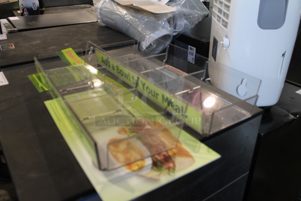 BRAND NEW IN BOX! Poly Clear Bins For Food Warmer Display - Image 3 of 3