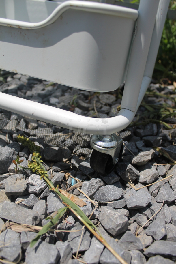 White 3-Tier Cart On Commercial Casters. - Image 4 of 4