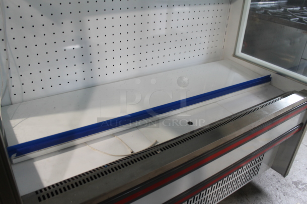 Henan Longsheng LSF-15FN Metal Commercial Floor Style Open Grab N Go Merchandiser w/ Metal Shelves on Commercial Casters. 230 Volts, 1 Phase.  - Image 4 of 9