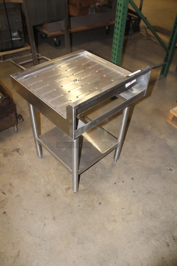 NEW! Select Stainless Commercial Stainless Steel Underbar Drainboard. 24x24x34.5 - Image 3 of 4