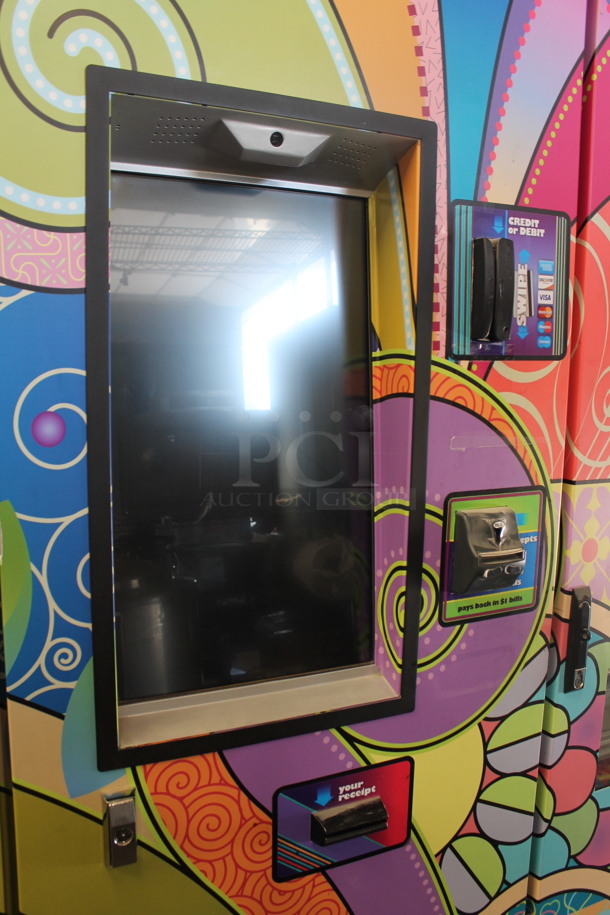 Sweet Amanda Metal Commercial Floor Style Fully Automated Candy Dispensing Machine w/ Capsule Dispensing System on Commercial Casters. - Image 8 of 12