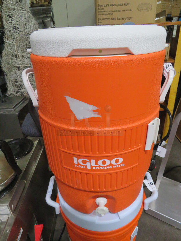 One Igloo Cooler.