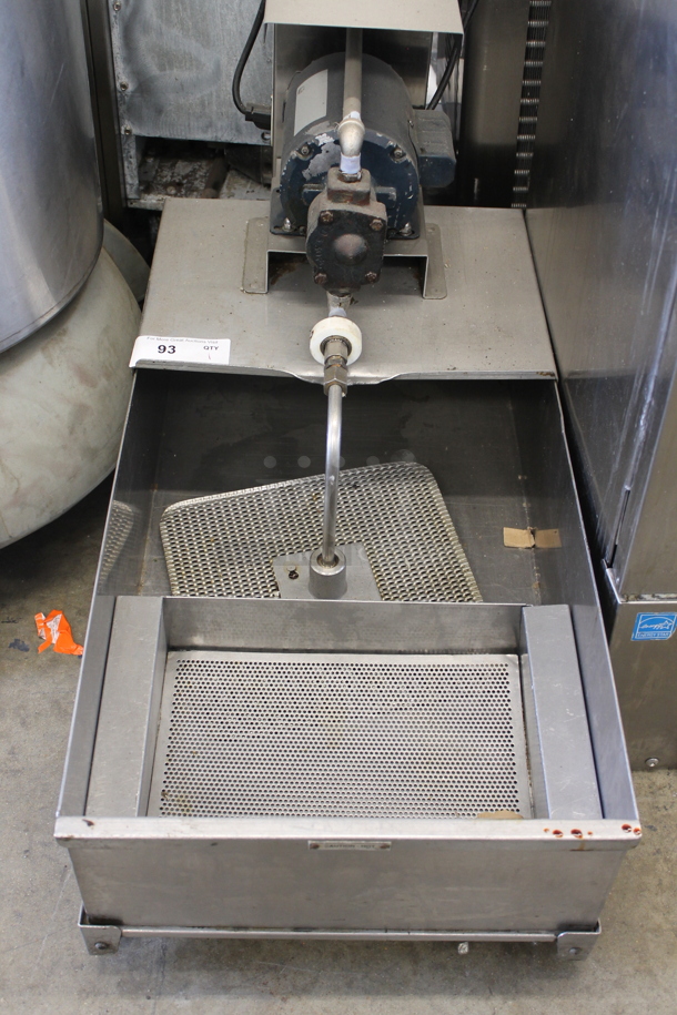 Pitco Frialator P18K Stainless Steel Commercial Oil Filtration System on Commercial Casters. 115 Volts, 1 Phase. - Image 2 of 6