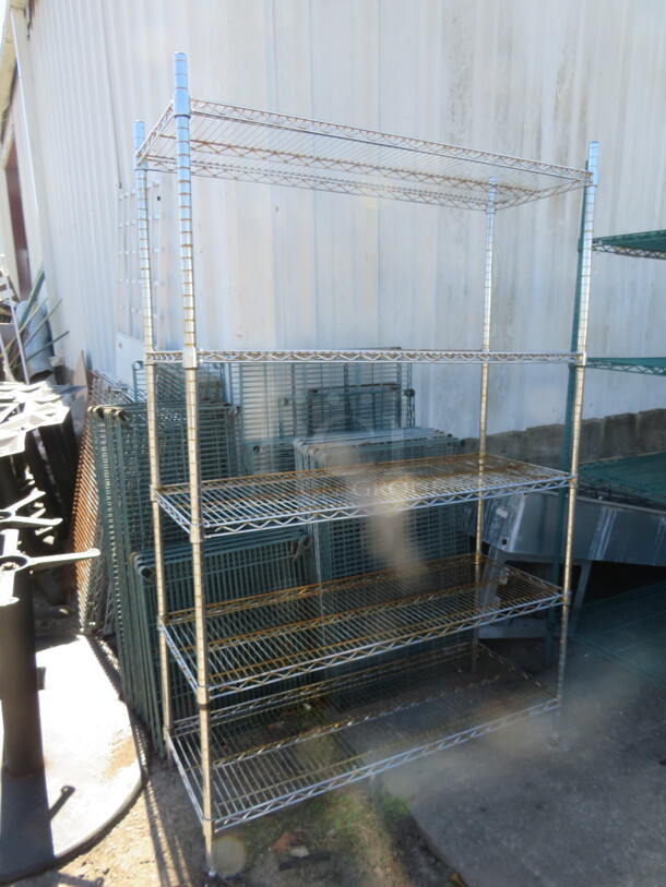 One Metro Shelf With 5 Shelves. 48X18X73.5 - Image 1 of 1