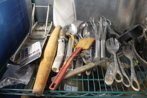 ALL ONE MONEY! Tier Lot of Various Items Including Utensils and Metal Bins! - Image 2 of 3