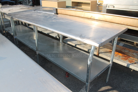 Central 685-353 Stainless Steel Commercial Table w/ Under Shelf.