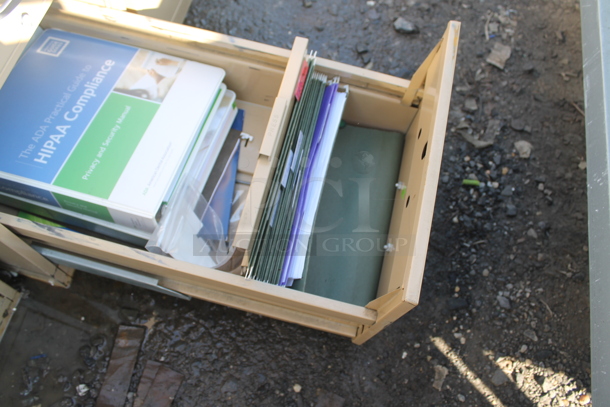 Cole Tan Metal 2 Drawer Filing Cabinet. - Image 5 of 5