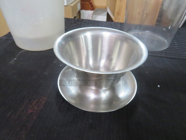 One Stainless Steel Bowl.