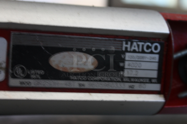 Hatco GR2SDH-48T Stainless Steel Commercial 3 Tier Warming Display Merchandiser. 120/208-240 Volts.  - Image 7 of 9