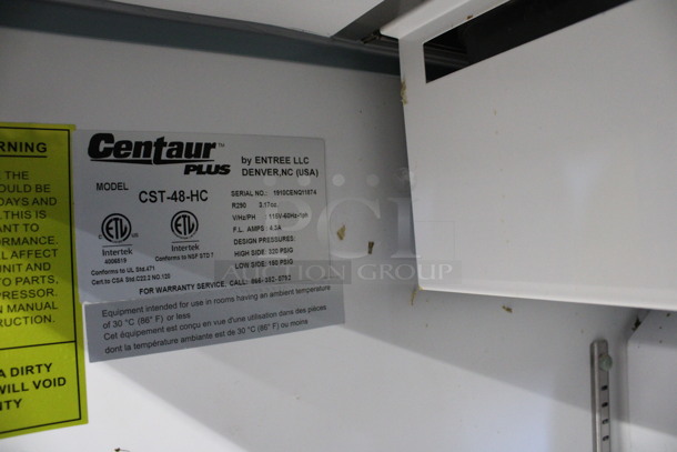 Centaur Model CST-48-HC Stainless Steel Commercial Sandwich Salad Prep Table Bain Marie Mega Top on Commercial Casters. 115 Volts, 1 Phase. 48x30x44. Tested and Working! - Image 7 of 7