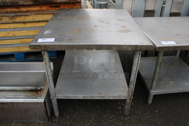 Stainless Steel Commercial Equipment Stand w/ Metal Under Shelf. 36x30x29