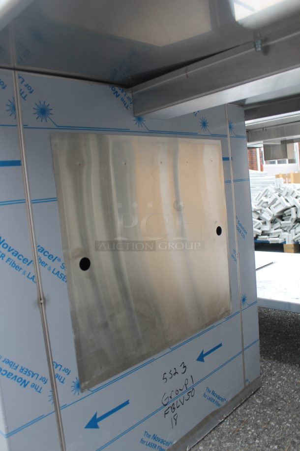 BRAND NEW! Stainless Steel Commercial Table w/ Sink Bay, Faucet, Handles and Under Shelf. Bay 19.5x20 - Image 6 of 11