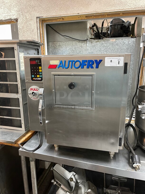 Fully Refurbished! AutoFry MTI-5 Commercial Automatic Ventless Fryer With Complete Hood and Fire System NSF 220 Volt 1 Phase Tested and Working